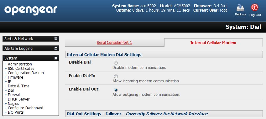 dialout - on demand 